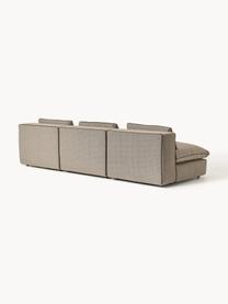 Modulares Sofa Felix (3-Sitzer), Bezug: 100 % Polyester Der strap, Gestell: Massives Kiefern- und Fic, Füße: Kunststoff Dieses Produkt, Webstoff Greige, B 300 x T 110 cm