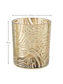 Komplet świeczników na tealighty Tiger, 2 elem., Szkło, Odcienie złotego, transparentny, Ø 9 x W 10 cm