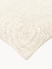 Housse de coussin blanc crème Penny, 100 % coton, Blanc crème, larg. 45 x long. 45 cm