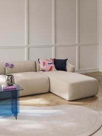 Modulares Ecksofa Sofia (3-Sitzer), Bezug: 100 % Polypropylen Der ho, Gestell: Fichtenholz, Spanplatte, , Füße: Kunststoff Dieses Produkt, Webstoff Hellbeige, B 277 x T 185 cm, Eckteil rechts