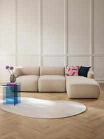 Modulares Ecksofa Sofia (3-Sitzer), Bezug: 100 % Polypropylen Der ho, Gestell: Fichtenholz, Spanplatte, , Füße: Kunststoff Dieses Produkt, Webstoff Hellbeige, B 277 x T 185 cm, Eckteil rechts