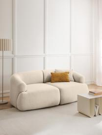 Modulares Ecksofa Sofia (3-Sitzer), Bezug: 100 % Polypropylen Der ho, Gestell: Fichtenholz, Spanplatte, , Füße: Kunststoff Dieses Produkt, Webstoff Hellbeige, B 277 x T 185 cm, Eckteil rechts