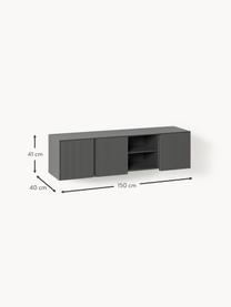 Credenza bassa con fronte millerighe Shea, Pannello di fibra a media densità (MDF) laccato, certificato FSC

Questo prodotto è realizzato con legno di provenienza sostenibile e certificato FSC®., Grigio scuro, Larg. 150 x Alt. 41 cm