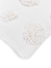 Cojín texturizado Sudda, con relleno, Funda: 100% algodón, Blanco, An 30 x L 50 cm