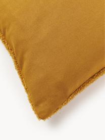 Poszewka na poduszkę Janara, 100% bawełna, Musztardowy, biały, S 30 x D 50 cm