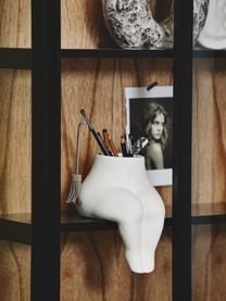 Design-Vase Avaji in Weiss, Keramik, Weiss, B 16 x H 20 cm