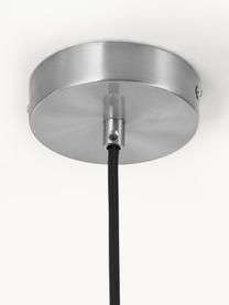 Závesná lampa Lucille, Biela, odtiene striebornej, Ø 35 x V 30 cm