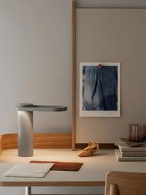 Lámpara de mesa LED regulable para exterior Hoop, portátil, Aluminio con pintura en polvo, Gris claro, An 23 x Al 22 cm