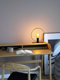Malá stolní lampa v industriálním stylu Pria, Černá