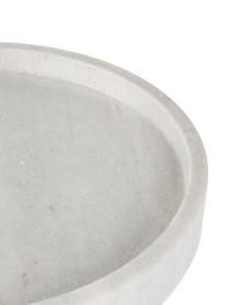 Table d'appoint en marbre, ronde Karrara, Blanc, gris