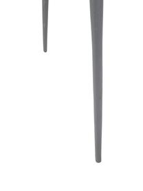 Runder Marmor-Beistelltisch Karrara, Tischplatte: Marmor, Beine: Metall, pulverbeschichtet, Weiß, Grau, Ø 33 x H 45 cm