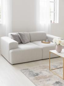 Sofa Melva (2-Sitzer) in Beige, Bezug: Polyester Der hochwertige, Gestell: Massives Kiefernholz, Spa, Füße: Kiefernholz Die Füße befi, Webstoff Beige, B 200 x T 101 cm