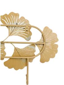 Kovový nástenný vešiak Ginkgo, Oceľ s práškovým náterom, Zlatá, Š 72 x V 31 cm