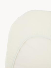 Coprimaterasso con angoli in cotone Bliss, Bianco latte, Larg. 36 x Lung. 79 cm, Alt. 3 cm