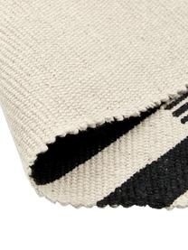 Alfombra algodón Beely, 100% algodón, Negro, blanco crudo, An 60 x L 90 cm (Tamaño XXS)