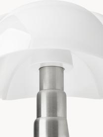Lámpara de mesa LED regulable Pipistrello, portátil, Estructura: metal, aluminio pintado, Marrón oscuro mate, Ø 27 x Al 35 cm
