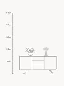 Mobilna lampa stołowa LED z funkcją przyciemniania Pipistrello, Stelaż: metal, aluminium, lakiero, Ciemny brązowy, matowy, Ø 27 x W 35 cm