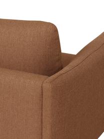 Sofa Moby (3-Sitzer), Bezug: Polyester Der hochwertige, Gestell: Massives Kiefernholz, FSC, Füße: Metall, pulverbeschichtet, Webstoff Braun, B 220 x T 95 cm