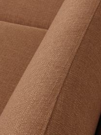 Sofa Moby (3-Sitzer), Bezug: Polyester Der hochwertige, Gestell: Massives Kiefernholz, FSC, Füße: Metall, pulverbeschichtet, Webstoff Braun, B 220 x T 95 cm