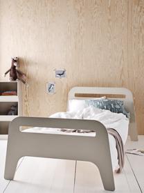 Cama infantil de madera Jibbo, 90 x 200 cm, Tablero de fibras de densidad media (MDF), madera contrachapada, Gris, An 90 x L 200 cm