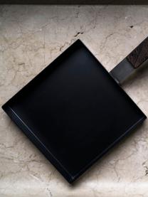 Braadpan The Omelette Tamagoyaki, Zilverkleurig, zwart, donker hout, B 21 x H 3 cm