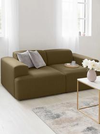 Sofa Melva (2-Sitzer), Bezug: 100% Polyester Der hochwe, Gestell: Massives Kiefernholz, Spa, Füße: Kunststoff Dieses Produkt, Webstoff Olivgrün, B 198 x T 101 cm