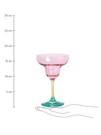 Cocktailglazen Rainbow, 4 stuks, Glas, Multicolour, Ø 11 x H 16 cm, 150 ml