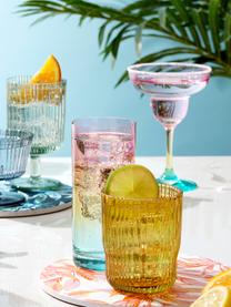 Cocktailgläser Rainbow, 4 Stück, Glas, Mehrfarbig, Ø 11 x H 16 cm, 150 ml