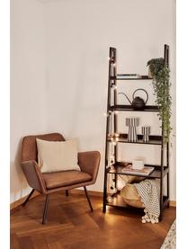 Kunstleder-Loungesessel Bon im Industrial Design, Bezug: Kunstleder (64% Polyureth, Kunstleder Braun, B 80 x T 76 cm