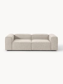 Modulares Sofa Lennon (3-Sitzer) aus Leinen-Mix, Bezug: 50 % Viskose, 25 % Leinen, Gestell: Fichtenholz, Sperrholz, m, Füße: Kunststoff Dieses Produkt, Leinen-Mix Grau, B 238 x T 119 cm