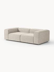 Modulares Sofa Lennon (3-Sitzer) aus Leinen-Mix, Bezug: 50 % Viskose, 25 % Leinen, Gestell: Fichtenholz, Sperrholz, m, Füße: Kunststoff Dieses Produkt, Leinen-Mix Grau, B 238 x T 119 cm