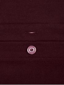 Pościel z flaneli Biba, Ciemny czerwony, 135 x 200 cm + 1 poduszka 80 x 80 cm