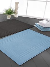 Alfombrilla de baño Gentle, 100% algodón, Azul hielo, An 50 x L 80 cm