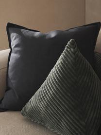 Poszewka na poduszkę z bawełny Vicky, 100% bawełna, Ciemny szary, S 50 x D 50 cm