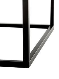 Salontafel Ellis in betonlook, Tafelblad: lichtgewicht honingraatst, Frame: gelakt metaal, Betonkleurig, B 75 x H 38 cm
