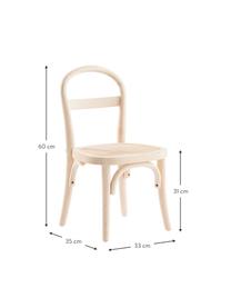 Dřevěná dětská židle Rippats, 2 ks, Béžová, Š 33 cm, H 35 cm