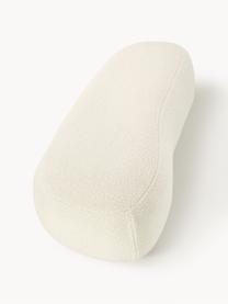 Plyšová taburetka Alba, Plyšová lomená biela, Š 130 x H 62 cm