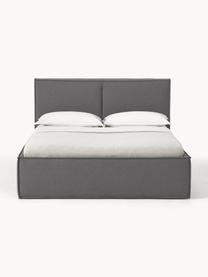 Čalouněná postel Dream, Tmavě šedá, Š 200 cm, D 200 cm