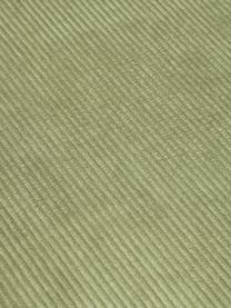 Méridienne modulable en velours côtelé Lennon, Velours côtelé vert foncé, larg. 150 x prof. 119 cm, dossier à droite