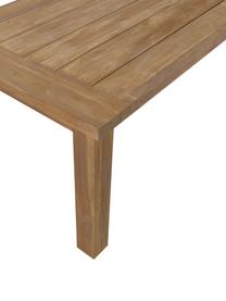 Massief houten eettafel Bois, Onbehandeld massief teakhout, Teakhout, B 180 x D 90 cm