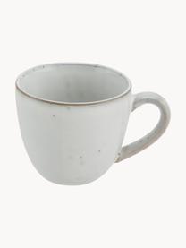 Tasse avec sous-tasse artisanale Nordic Sand, Grès cérame, Gris clair, chiné, Ø 8 x haut. 7 cm, 150 ml