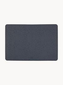 Tapis de gamelle pour animaux Koko, 100 % silicone, Gris foncé, chiné, larg. 34 x long. 50 cm