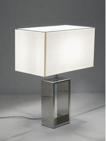 Tafellamp Shanghai in chroom, Lampvoet: edelstaal, hoogglans chro, Zilverkleurig, B 35 x H 47 cm