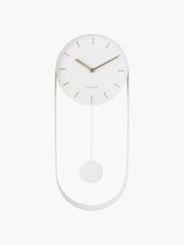 Orologio da parete Charm, Acciaio laccato, Bianco, L 20 x A 50 cm