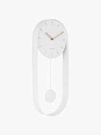 Orologio da parete Charm, Acciaio laccato, Bianco, L 20 x A 50 cm