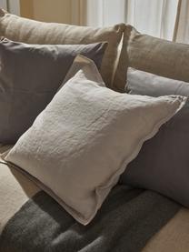 Housse de coussin 45x45 velours Rush, 2 pièces, 100% polyester (recyclé), certifié GRS, Gris, larg. 45 x long. 45 cm