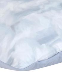 Baumwollsatin-Kopfkissenbezüge Cloudy mit Wolkenprint, 2 Stück, Webart: Satin Fadendichte 210 TC,, Hellblau, Weiss, 40 x 80 cm