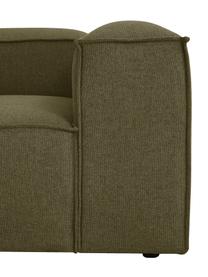 Sofá rinconera modular Lennon, Tapizado: 100% poliéster Alta resis, Estructura: madera contrachapada de p, Patas: plástico, Tejido verde oliva, An 327 x F 180 cm, chaise longue izquierda