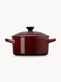 Kastrol Cocotte Mini, Kamenina, Vínově červená, černá, Ø 10 cm, V 8 cm, 250 ml