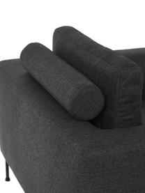 Sofa-Sessel Cucita, Bezug: Webstoff (100% Polyester), Gestell: Massives Kiefernholz, FSC, Beine: Metall, lackiert, Webstoff Anthrazit, B 98 x T 94 cm